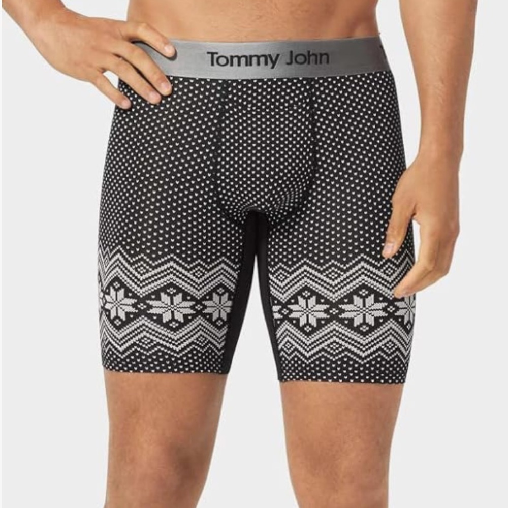 Brand New!! Tommy John Boxer Briefs- Black Vintage Sweater